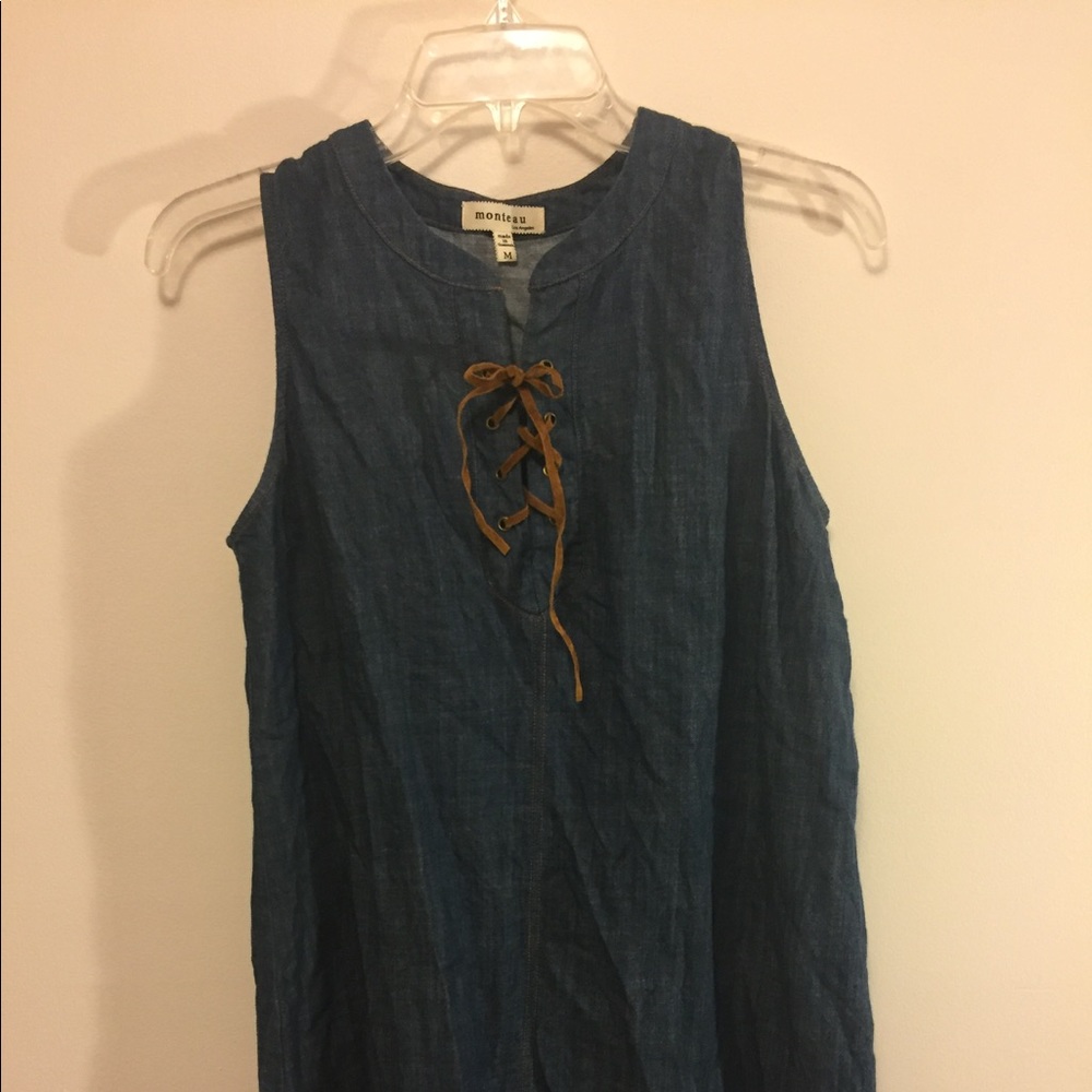 Mini denim dress